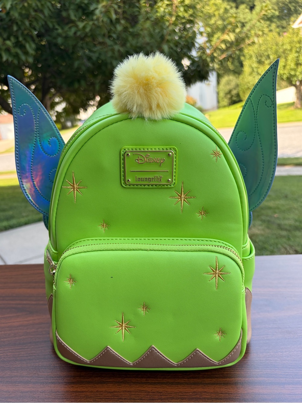 Loungefly Disney Tinker Bell Cosplay Mini Backpack Iridescent Wings NWT